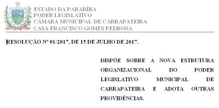 Câmara aprova nova estrutura organizacional